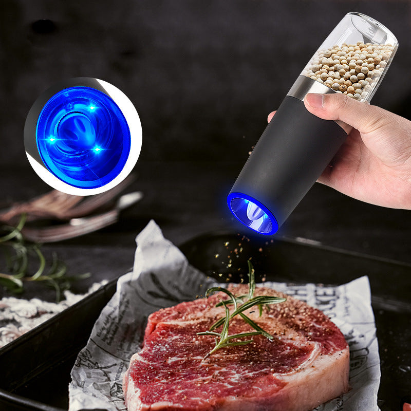 Molinillo Eléctrico de Pimienta con Sensor de Gravedad(Acero Inoxidable)
