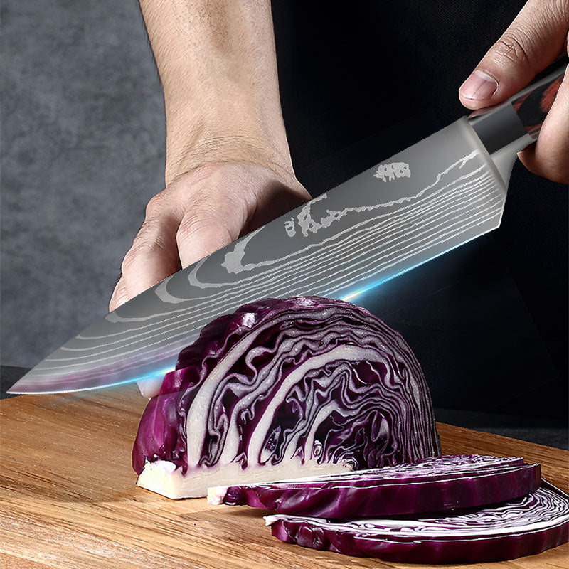 Damascus Chef Knife Collection