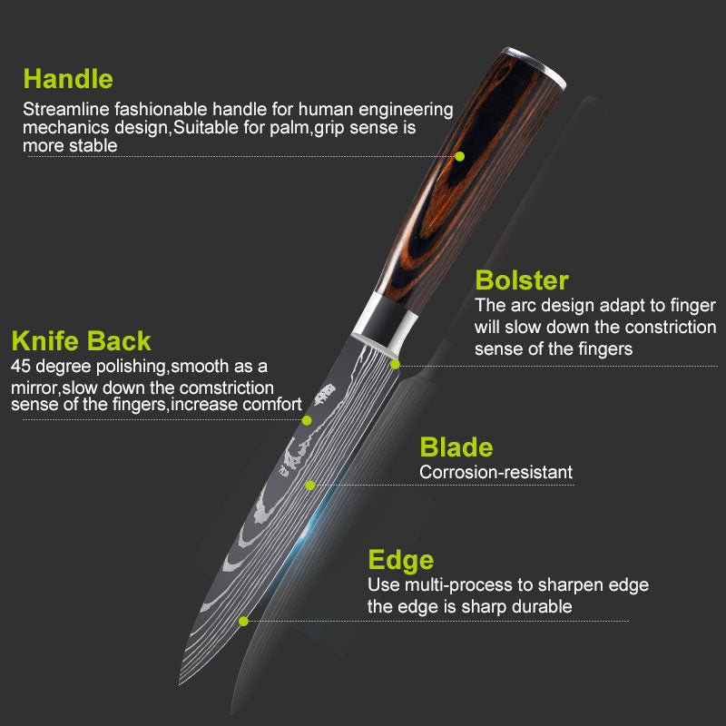 Damascus Chef Knife Collection