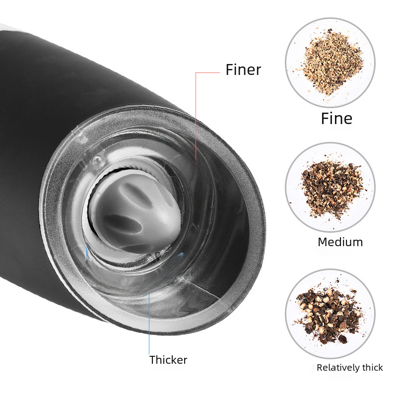 Molinillo Eléctrico de Pimienta con Sensor de Gravedad(Acero Inoxidable)