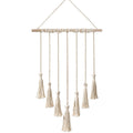 Woven Tapestry with Tassels and Photo Clips