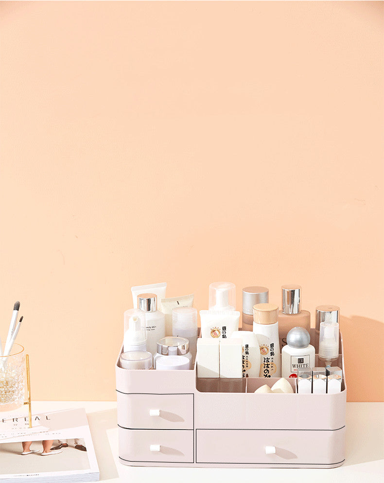 Cosmetic Organizer Box for Desktop and Dorm Storage