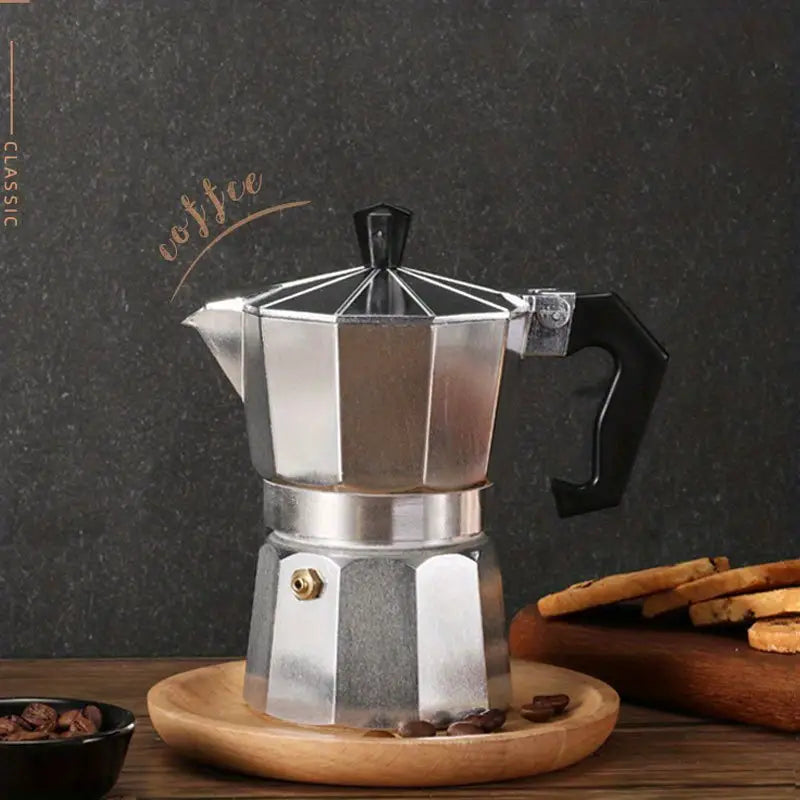 Cafetera Italiana Octogonal para Hogar y Oficina