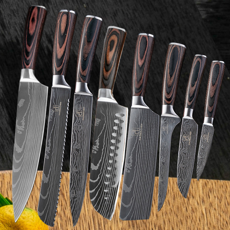 Damascus Chef Knife Collection