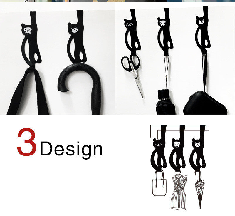 Cute Multi-Functional No-Trace Door Hooks for Home