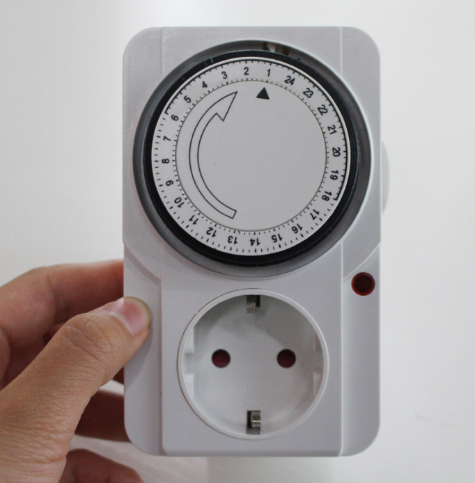 EU Standard Timer Socket, 16A Mechanical Timer Switch