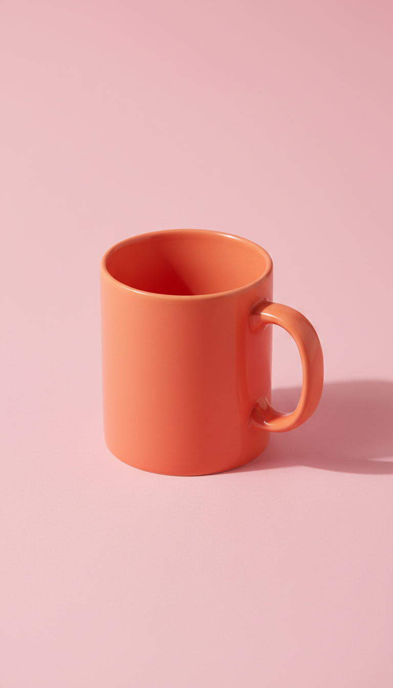 Tazas apilables de cerámica con colores vibrantes