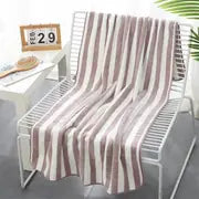 Striped Cotton Bath Towel